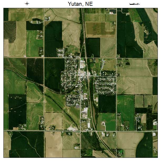 Yutan, NE air photo map