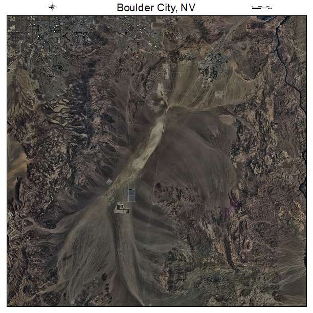 Boulder City, NV air photo map