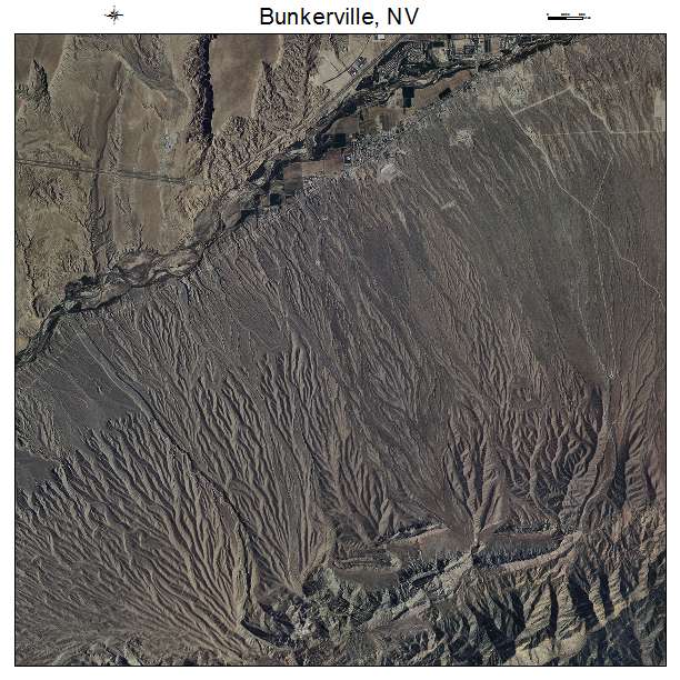 Bunkerville, NV air photo map