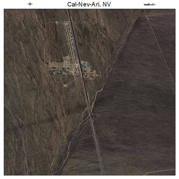 Cal Nev Ari, NV air photo map