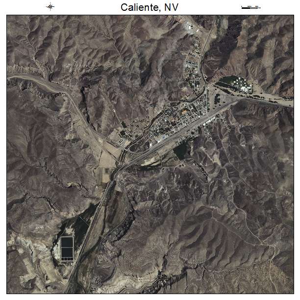 Caliente, NV air photo map
