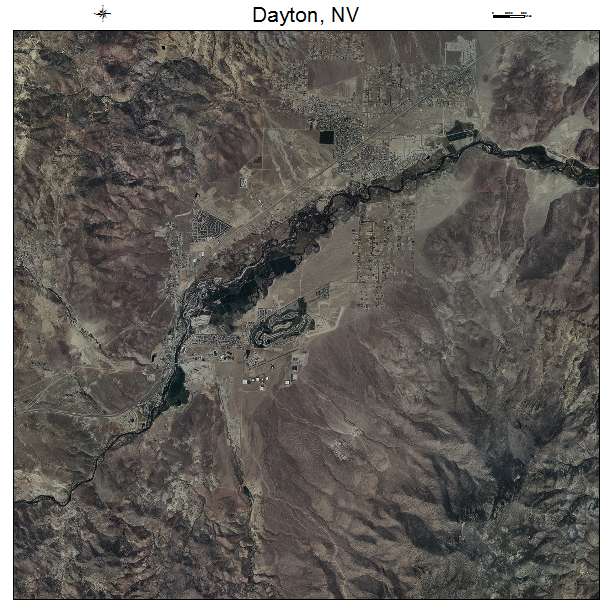 Dayton, NV air photo map