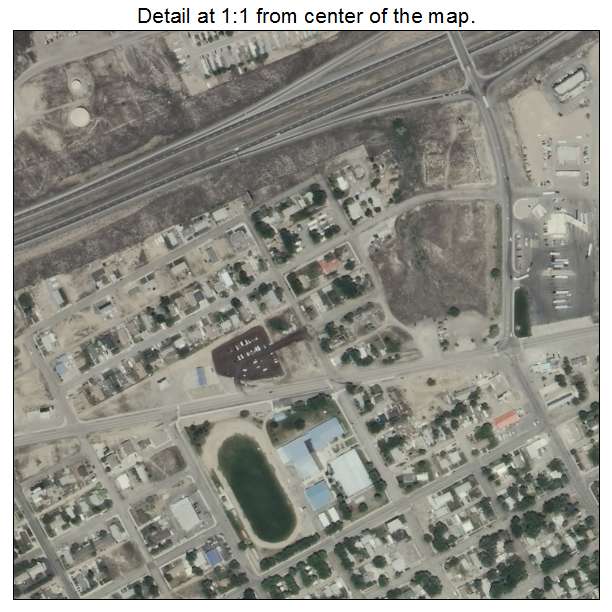 Carlin, Nevada aerial imagery detail