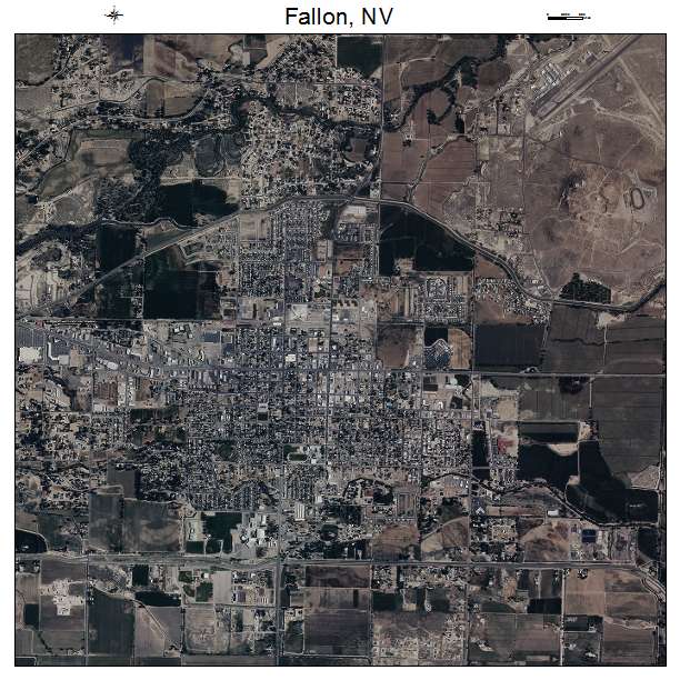 Fallon, NV air photo map