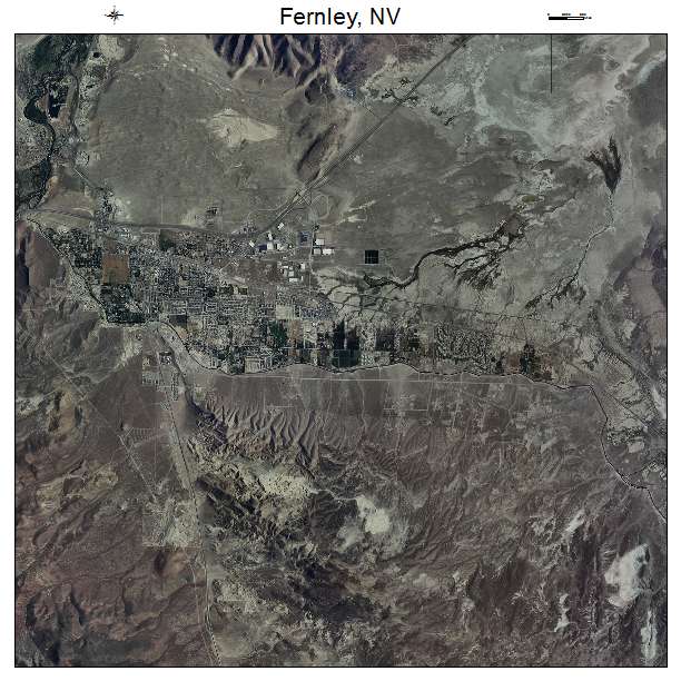 Fernley, NV air photo map