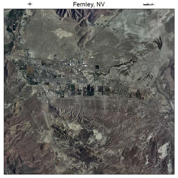 Aerial Photography Map of Fernley, NV Nevada