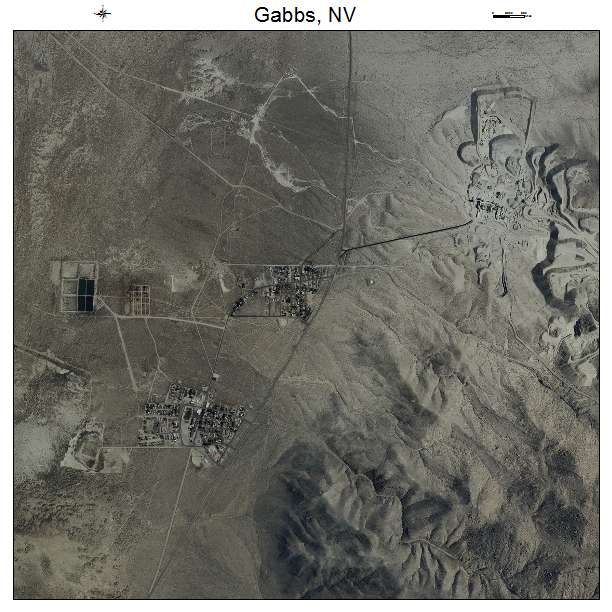 Gabbs, NV air photo map