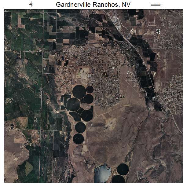 Gardnerville Ranchos, NV air photo map