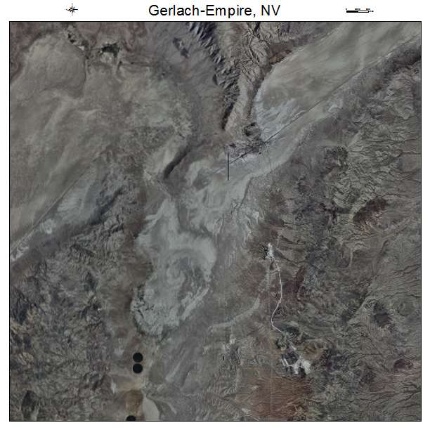 Gerlach Empire, NV air photo map