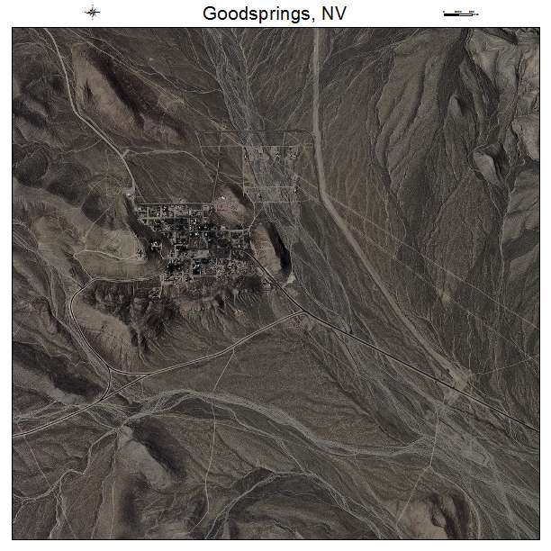 Goodsprings, NV air photo map