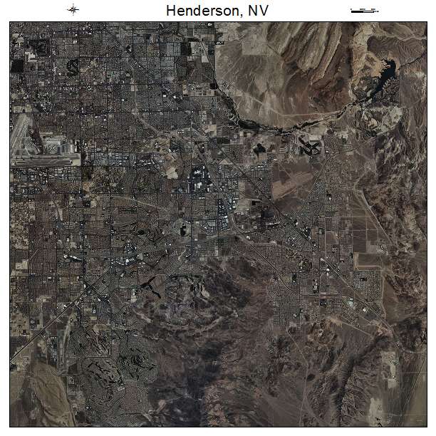 Henderson, NV air photo map