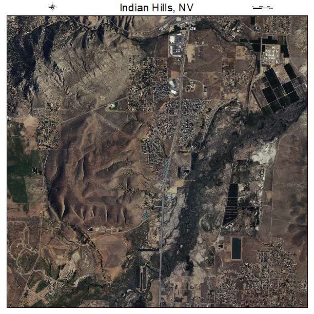 Indian Hills, NV air photo map