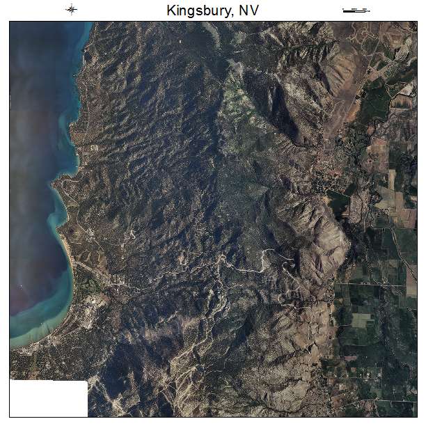 Kingsbury, NV air photo map