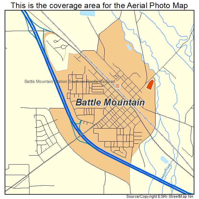 Battle Mountain, NV location map 
