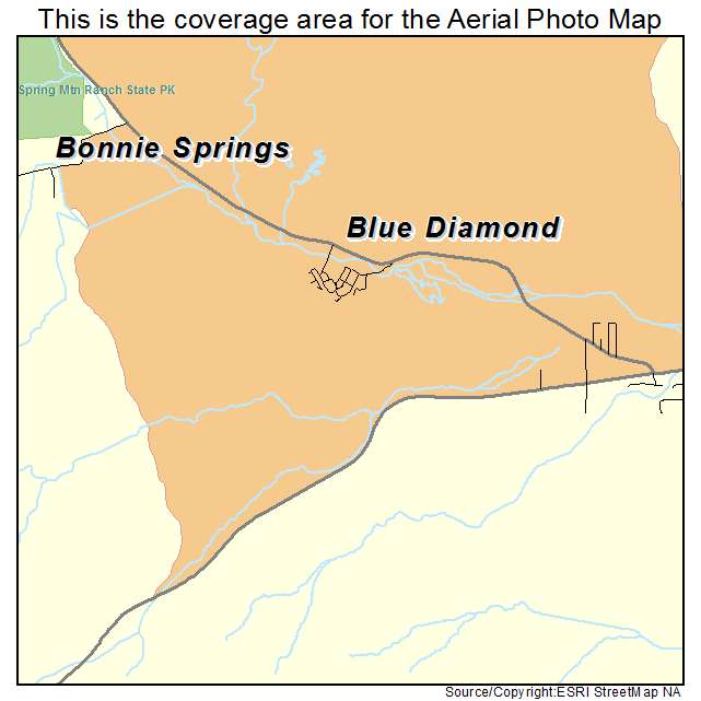 Blue Diamond, NV location map 