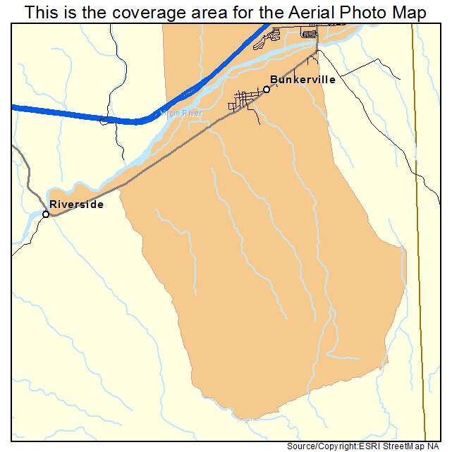 Bunkerville, NV location map 