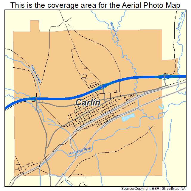 Carlin, NV location map 