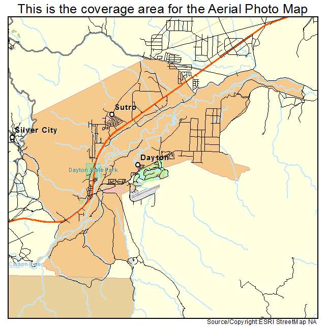 Dayton, NV location map 