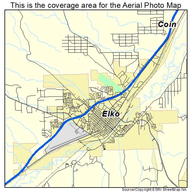 Elko, NV location map 