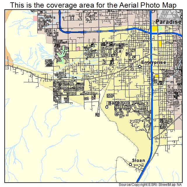 Enterprise, NV location map 