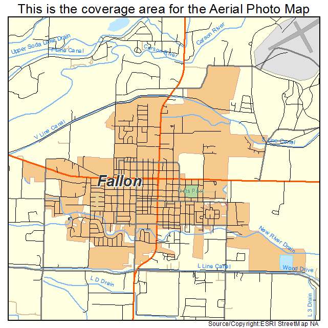 Fallon, NV location map 