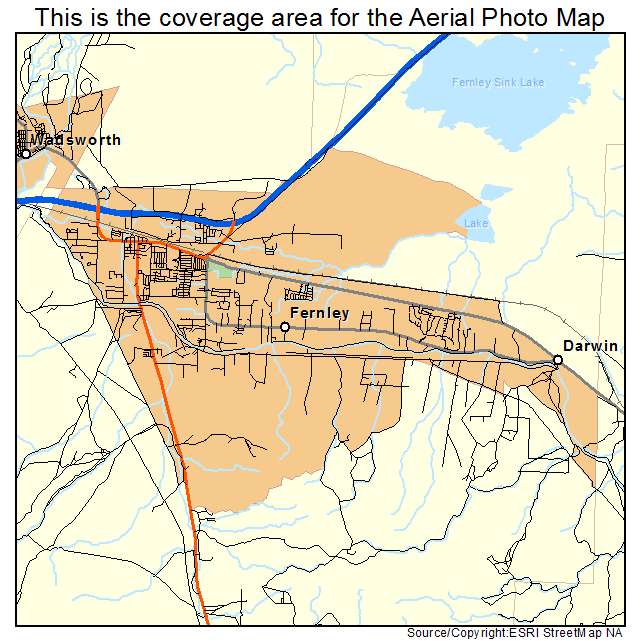 Fernley, NV location map 