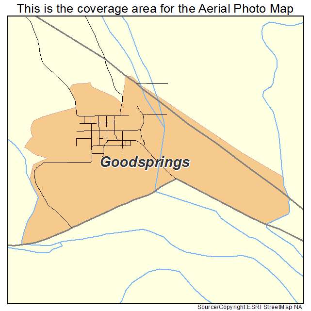 Goodsprings, NV location map 