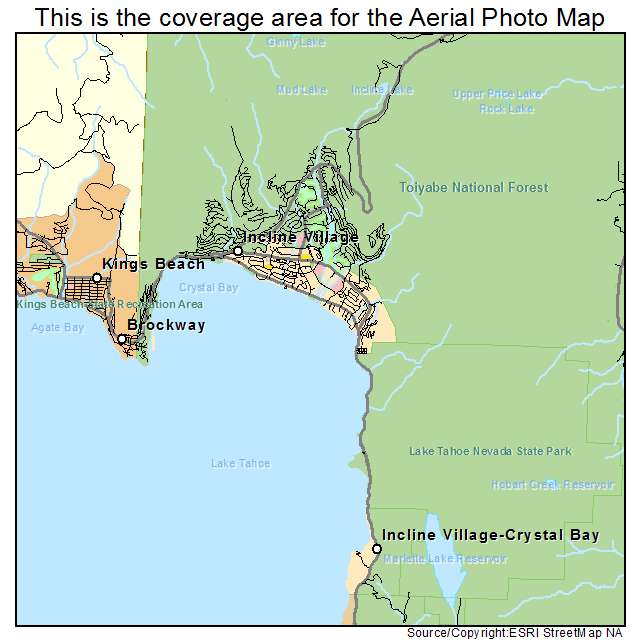 Incline Village Crystal Bay, NV location map 