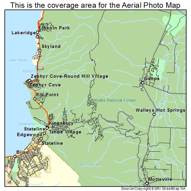 Kingsbury, NV location map 