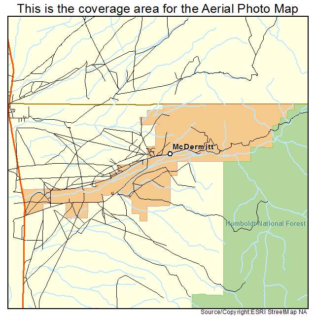 McDermitt, NV location map 