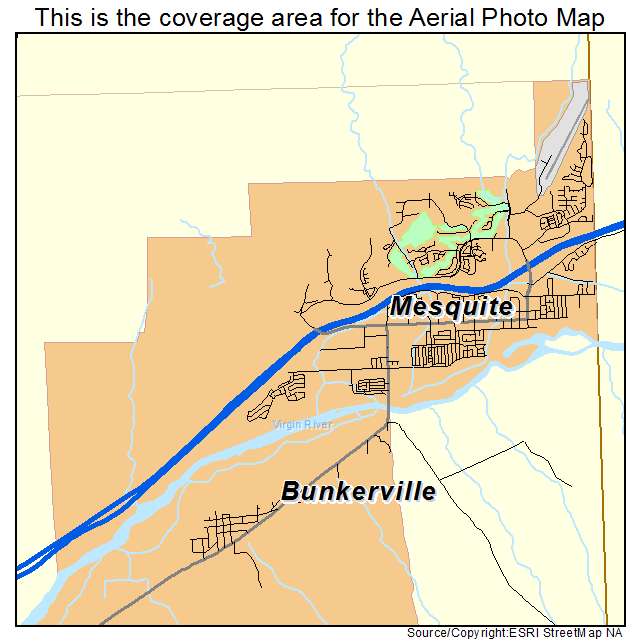 Mesquite, NV location map 
