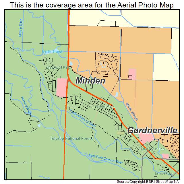 Minden, NV location map 