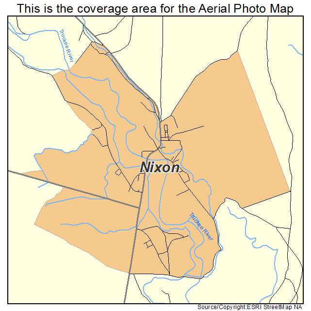 Nixon, NV location map 