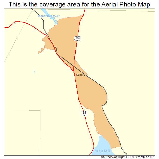 Schurz, NV location map 