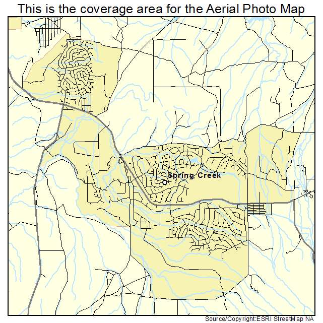 Aerial Photography Map of Spring Creek, NV Nevada