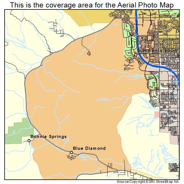 Summerlin South, NV location map 