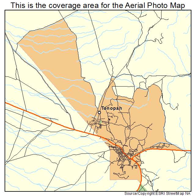 Tonopah, NV location map 