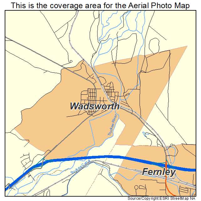Wadsworth, NV location map 
