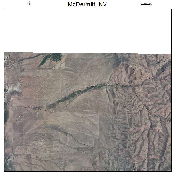 McDermitt, NV air photo map
