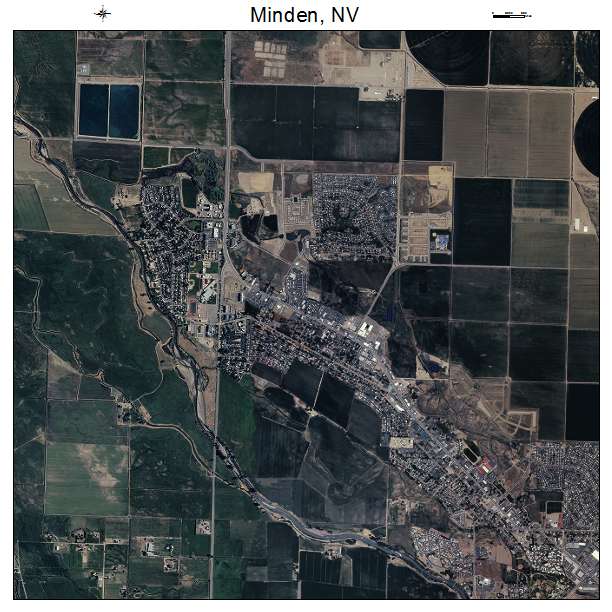 Minden, NV air photo map