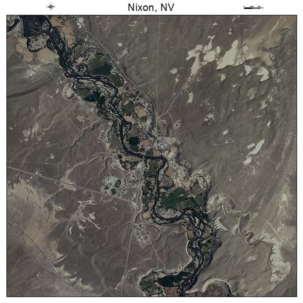 Nixon, NV air photo map