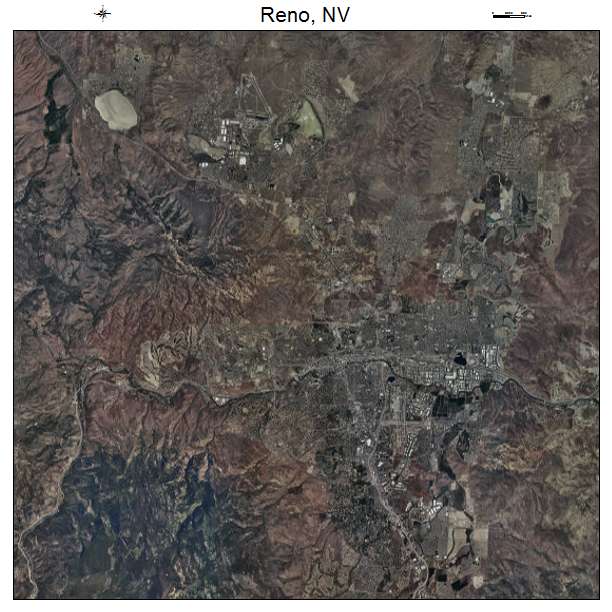 Reno, NV air photo map