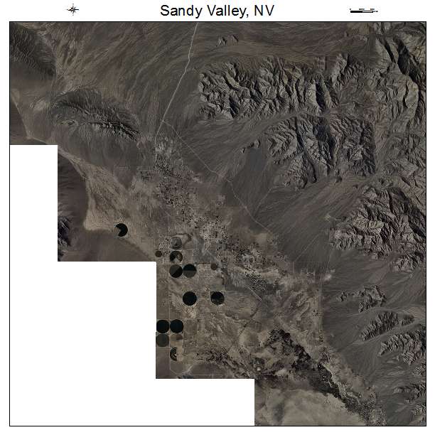 Sandy Valley, NV air photo map