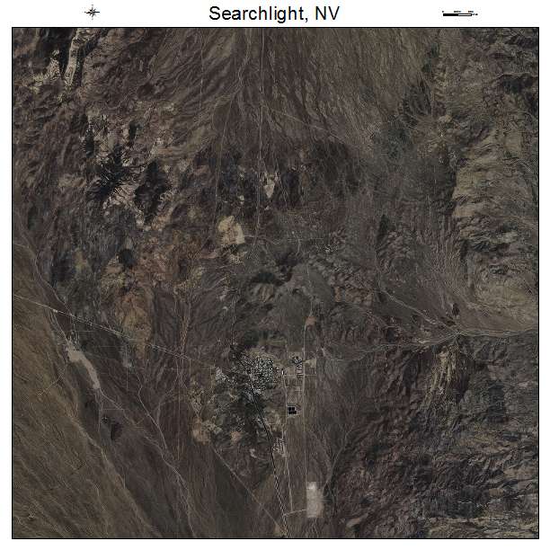Searchlight, NV air photo map
