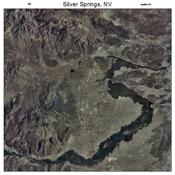 Silver Springs, NV air photo map