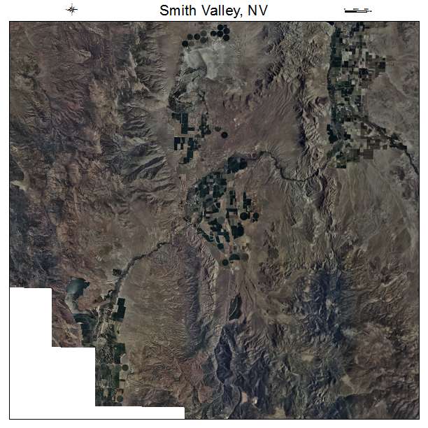 Smith Valley, NV air photo map