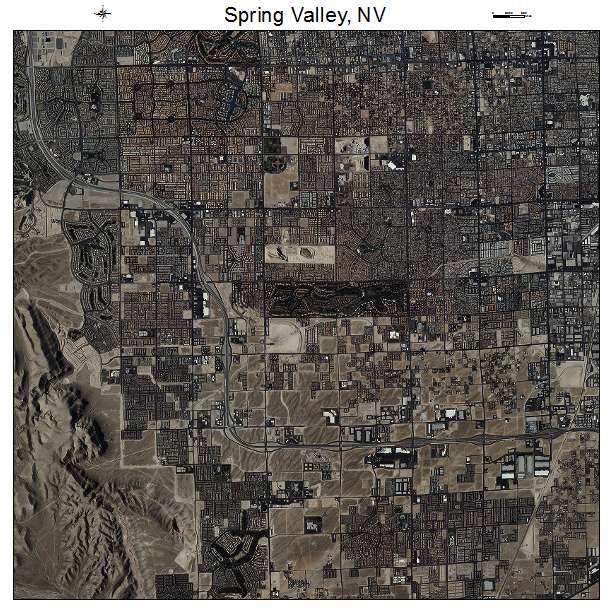 Spring Valley, NV air photo map
