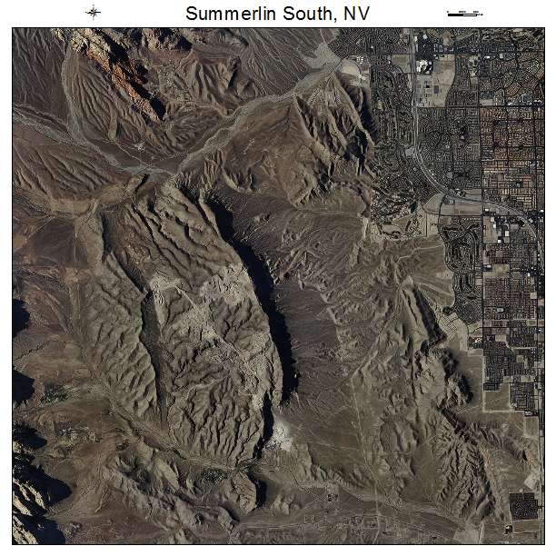 Summerlin South, NV air photo map