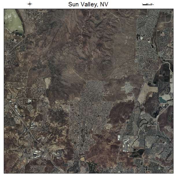 Sun Valley, NV air photo map