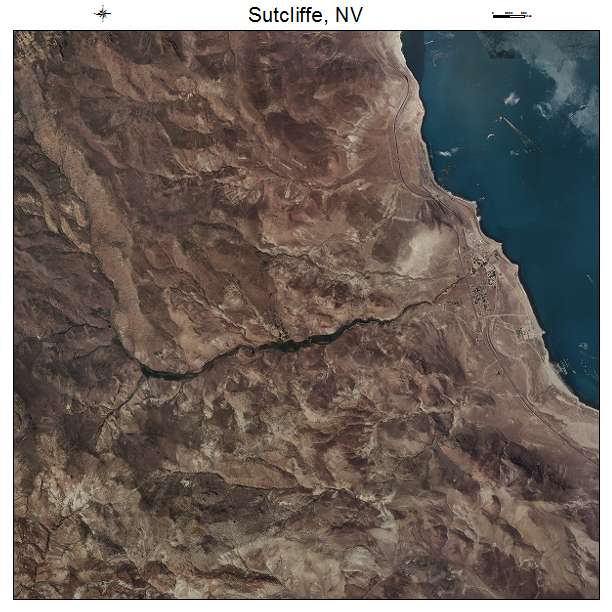 Sutcliffe, NV air photo map